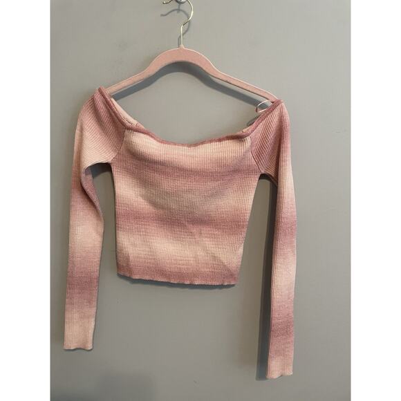 Cotton On Off shoulder Sweater Ombre Small - Picture 2 of 6